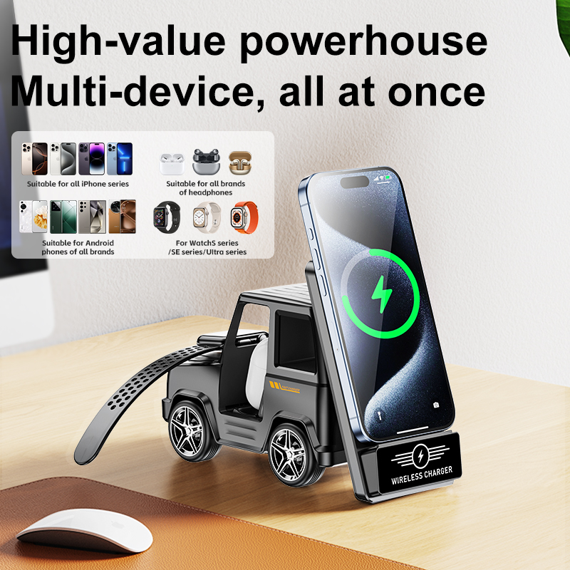 Wireless Charger Watch - Wielofunkcyjna ładowarka bezprzewodowa 3 w 1