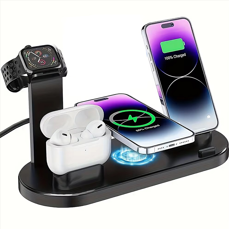 Wireless Charger Watch - Stacja ładująca 7 w 1 do