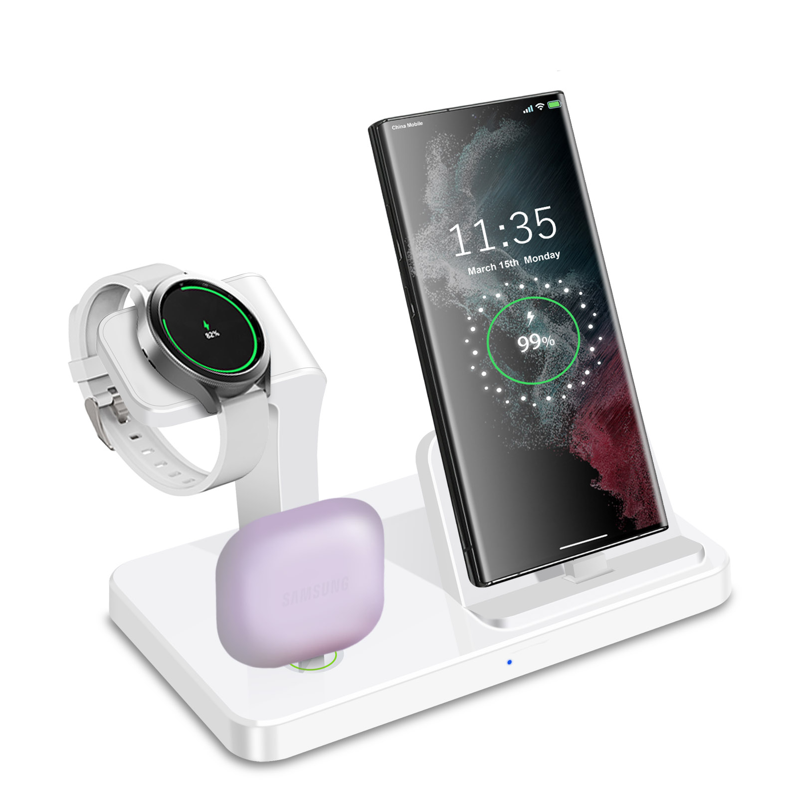 Stacja ładująca 3 w 1 z portem – Wireless Charger Watch recenzja i cena