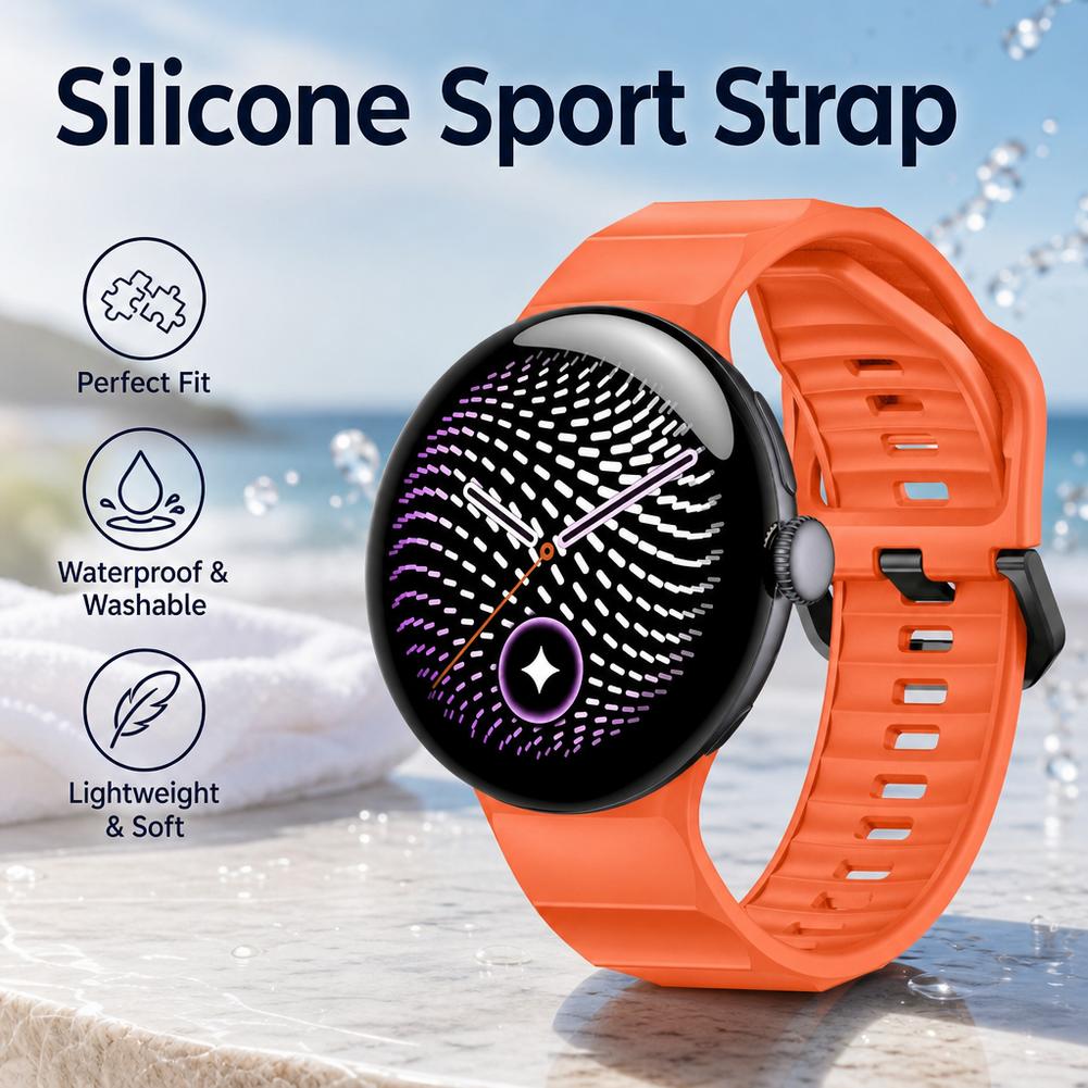 Pasek silikonowy w stylu fali  – Smartwatch Nexus recenzja i cena