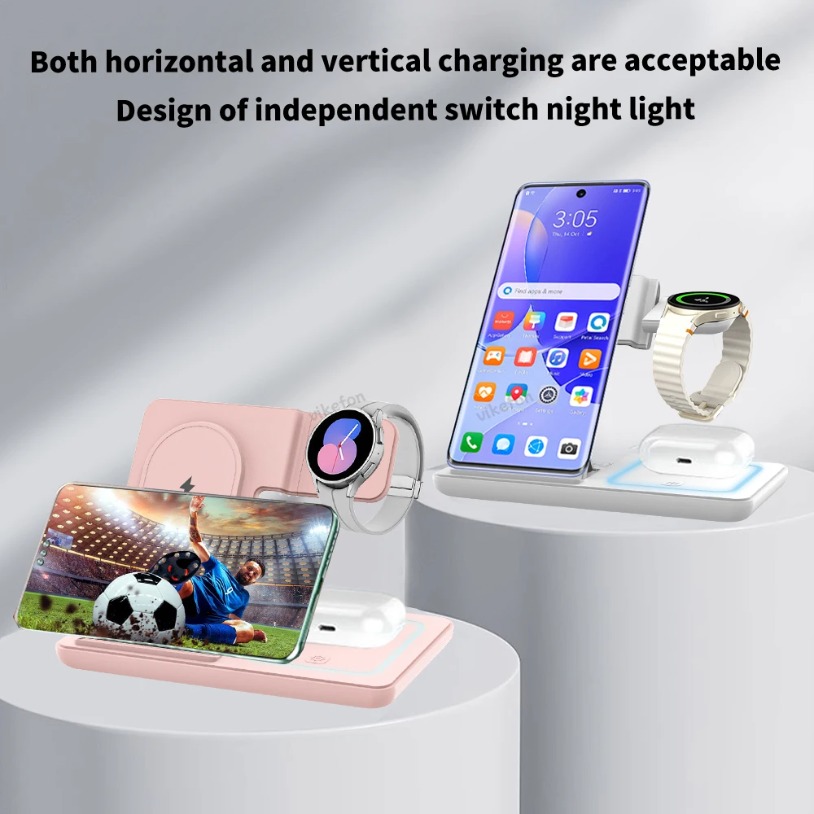 Stacja ładująca 3 w 1, składan – Wireless Charger Watch recenzja i cena