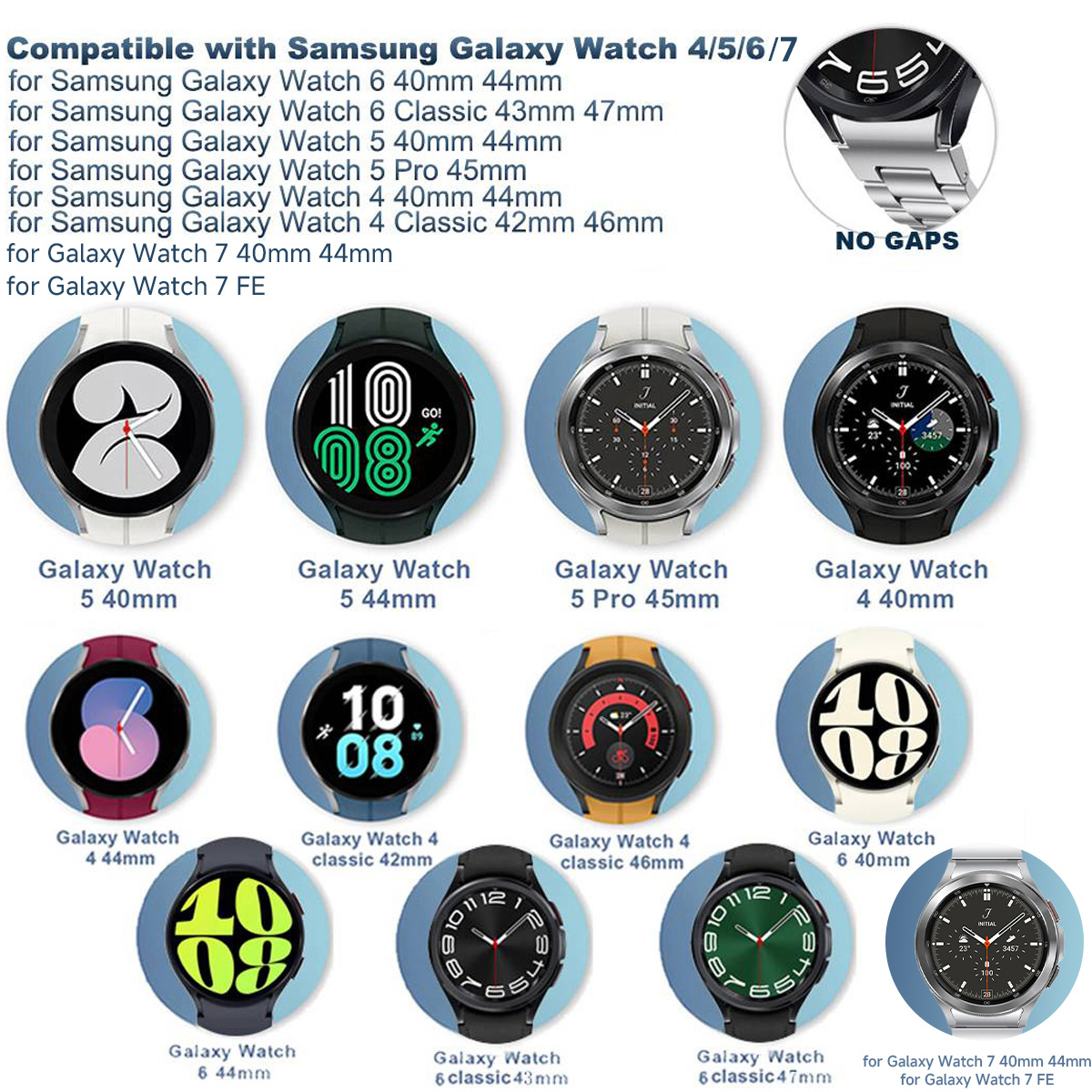Pasek bez luk do zegarka Samsu – Accessories For Galaxy Watch 5 recenzja i cena