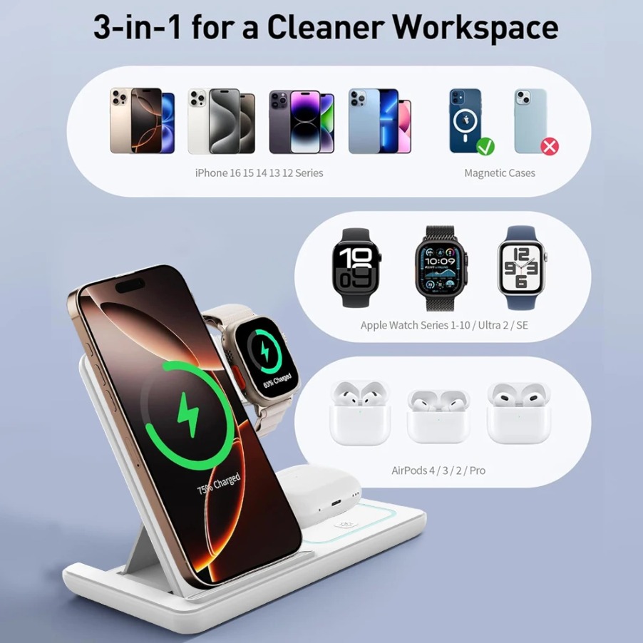 Składana podstawka ładująca 3  – Smartwatch Ac recenzja i cena